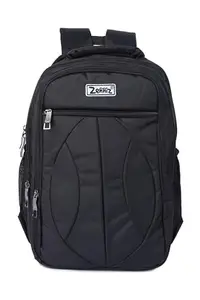 Zenniz Black Laptop Backpack, 30L Capacity, Water-Resistant, 18 x 13 x 7 inches