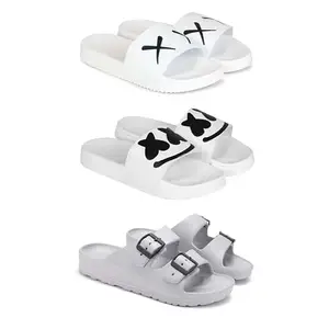 DRACKFOOT Men's Sandals | Lightweight Wear| Stylish & Easy to Wear For Men'S GR-San-(3-COMBO)-3029-3030-3114-8