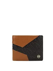 Da Milano Genuine Leather Brown Bifold Mens Wallet with Multicard Slot (10423)