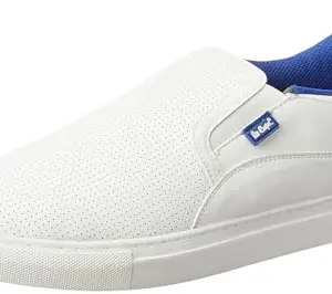Lee Cooper Men's LC6299A Leather Casual Shoes for Men_White/Blue_43