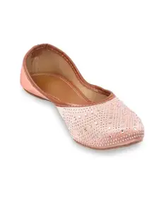 Anjaneya Creations Women Ethnic Bellies-5 Pink