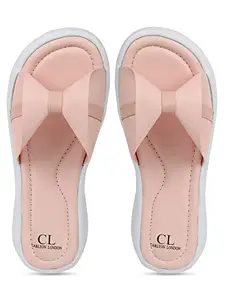 Carlton London Women's Sliders, Nude Pink, 8