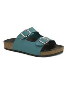 EL PASO Women Cloud Series Seagreen Faux Leather Casual Slip On UltraComfort Flats EPWYK2291Seagreen_3