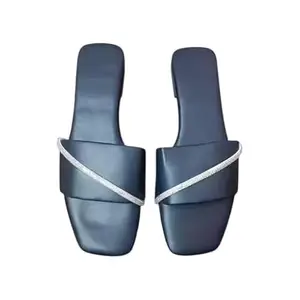 Jaipur export proprietor in women fashion Chappal C_ Black diamond chain sleeper 5