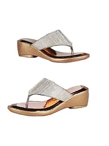 WalkTrendy Womens Synthetic Copper Open Toe Heels - 4 UK (Wtwhs556_Copper_37)