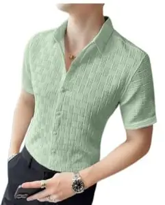 Shirts for Men || Casual Shirt for Men || Shirt for Men|| Men Stylish Shirt || Men Fancy Shirt || Men Full Sleeve Shirt || Plain Shirts for Men_chatai_14_M Green