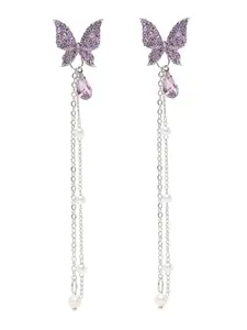 YouBella Fashion Jewellery Celebrity Inspired Stylish Butterfly Dangler Earings Earrings for Women and Girls (Gold) (YBEAR_33381)