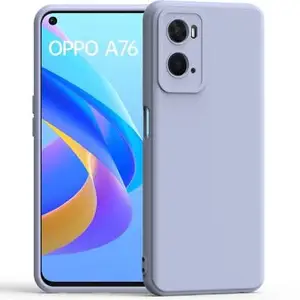 CSK Back Cover Oppo A76 Scratch Proof | Flexible | Matte Finish | Soft Silicone Mobile Cover Oppo A76 (Grey)