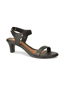 Bata Women's Block Heel Sandal - BLACK (6 UK) (7616683)