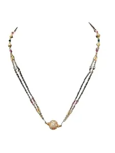 Handcrafted Multi-Gemstone and Pearl Beaded Necklace |