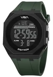 V2A Digitron 3009 Digital Sports Watch for Men & Boys | Big Dial, Alarm, Stopwatch, 12/24H | LED Luminous Display | 3 ATM Water Resistant Training | Gifts for Men & Boys