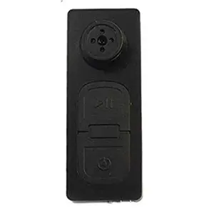 QAZ Wired Hidden DV Portable Video and HD Audio Recorder Spy Mini Button Camera for Home, Office and Meeting