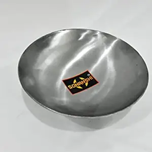 Sonanshi Heavy Pure Iron/Loha Deep Fry Kadhai|Silver - 10 Inches Without Handle price in India.