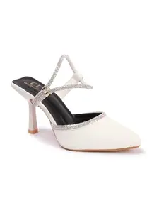 Carlton London Women sandal,White,UK-8