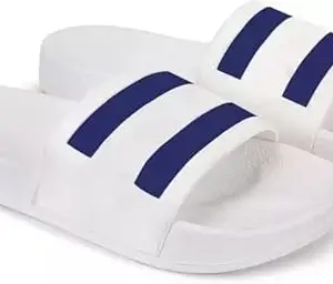 Men's Comfortable Slipper,Casual Lightweight Slipper for Everyday Wear for Men's-(GR-(SLIP)-3109-7-Of White)