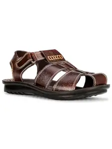 Bata Men's Panther SD Brown Sandal-10 Kids