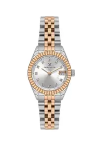 DANIEL KLEIN Premium Lady Rose Gold & Silver Stone Dial Stainless Steel Watch DK.1.13969-8