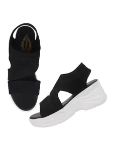 Shoetopia Women's Sandal-7 Kids UK (Milton-Black)-EU40