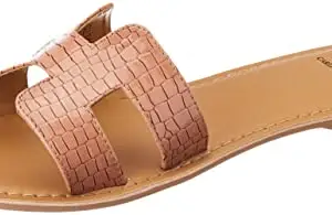 Carlton London Womens CLL-7406-A Nude Pink Flat Sandal - 3 UK (CLL-7406-A)