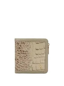 Da Milano Genuine Leather White Flap & Zip Womens Wallet (10084A)