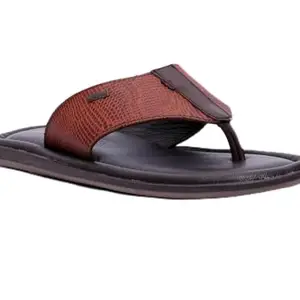 Buckaroo SAFIYA FullGrain Natural Leather Tan Casual Open Sandal For Mens: Size UK 8