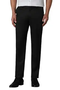 Louis Philippe Men's Slim Fit Classic & Modern Styling Work Ready Textured Formal Trouser