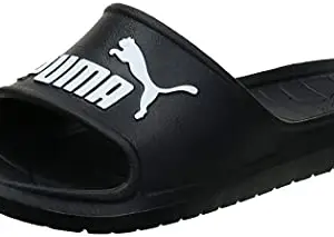 Puma unisex-adult Divecat v2 Puma Black-Puma White Slides- 6 UK (36940001 )