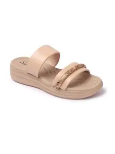 Carlton London Women Sandal,Beige,UK-5