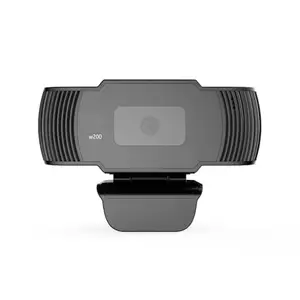 ᕼP w200 HD 720P 30 FPS Digital Webcam with Built-in Mic, Plug and Play Setup, Wide-Angle View for Vi