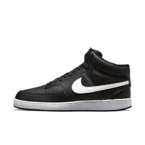 Nike Mens Court Vision MID NN Black/White-Black Running Shoe - 10 UK (DN3577-001)