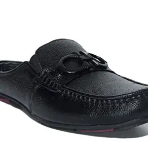 LA BOTTE Men's Full Grain Leather Mule Shoes | Black | 43