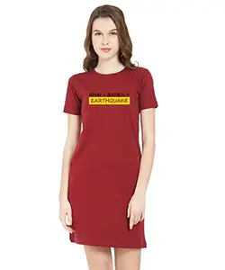 Stylish Cotton Blend Printed T-Shirt for Women | Casual Wear | Soft & Comfortable Fabric | Trendy Short Sleeve (Red_Small_Pack of 1)#4230
