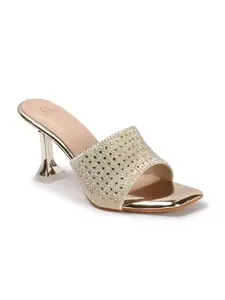 Carlton London Women sandal,Gold,UK-6