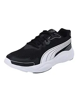 Puma unisex-adult 90s Runner Nu Wave Puma Black-Puma White-Dark Shadow Running Shoe - 9 UK (37301711)
