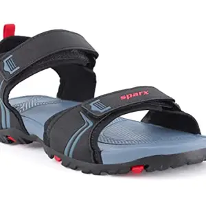 Sparx mens SS 574 | Latest, Daily Use, Stylish Floaters | Grey Sport Sandal - 7 UK (SS 574)