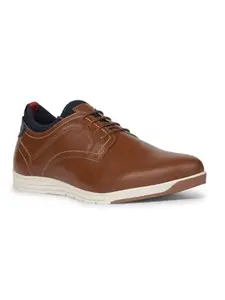 Bata Derby Shoes for Men | Classic & Stylish Footwear | Perfect for Formal & Casual Occasions | Durable, Comfortable & Versatile Design | Ideal for Work, Events & Everyday Wear. Tan