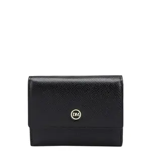 Da Milano Small Leather Women Wallet - Black (10028D)