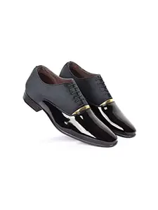 AADI Men's Black Synthetic Leather Derby Office Formal Shoes - MRJ1848_09