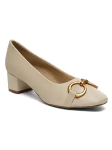 Flat n Heels Womens Beige Pumps FnH 2797-BG