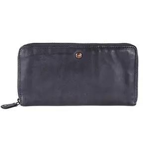KOMPANERO Genuine Leather Women's Wallet (C-10754-BLACK)