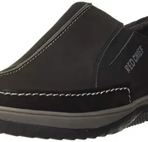Red Chief Men's Black Boat Shoes - 7 UK/India (41 EU)(RC3553 001)