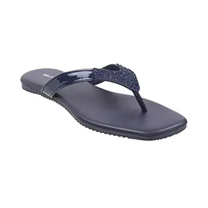 Walkway By Metro Brands Women's Blue-Navy Synthetic Sandals 3-UK (36 EU) (32-1585)