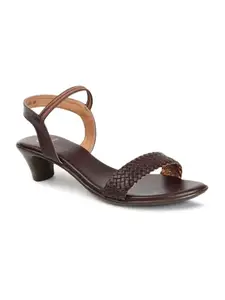 Carlton London Corlton London Women Sandal,BROWN,UK-5