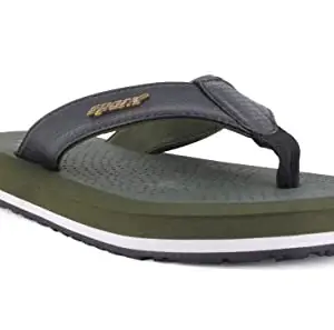 Sparx mens SF0600G Oliveblack Flip-Flop - 8 UK (SF0600GOLBK0008)