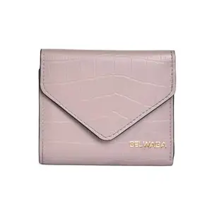 Belwaba Faux Leather Beige Wallet for Women/Ladies
