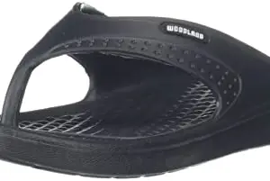 Woodland Men's Black Flip Flop-8 UK (42 EU) (FF 3756120)