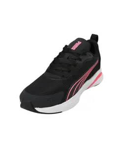 Puma , Women, Softride Rift Rushtrack WNS, Black-Sunset Glow-Flat Dark Gray, Running Shoe, 4UK, (31183001)