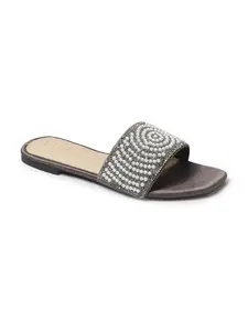 ELLE Women Sandal,Grey,UK-6