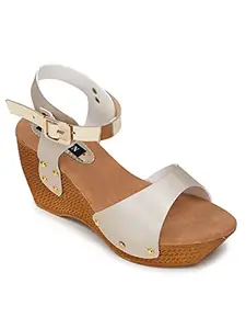 RIVERSUNWomen White Heels (FF-D-1119-White-36)