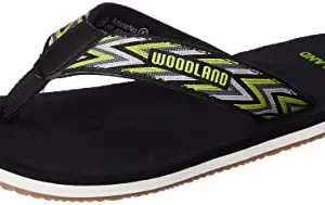Woodland Men's Black PU Slipper-9 UK (43 EU) (OFF 4274022)